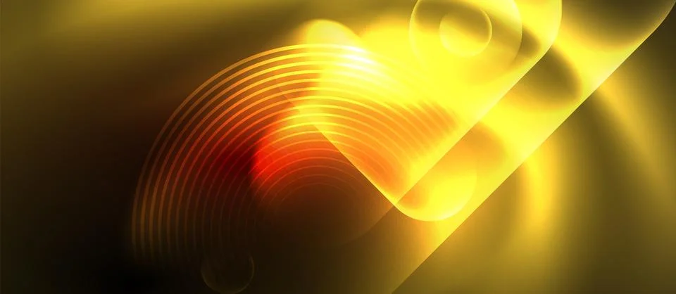 Neon magic light design. Vector Illustration For Wallpaper, Banner, Background Stock Illustration