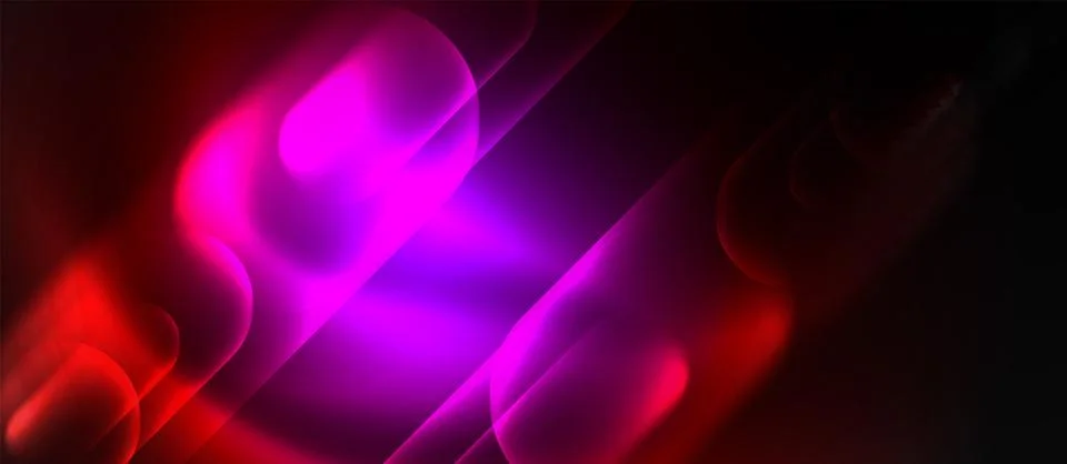 Neon magic light design. Vector Illustration For Wallpaper, Banner, Background Stock Illustration