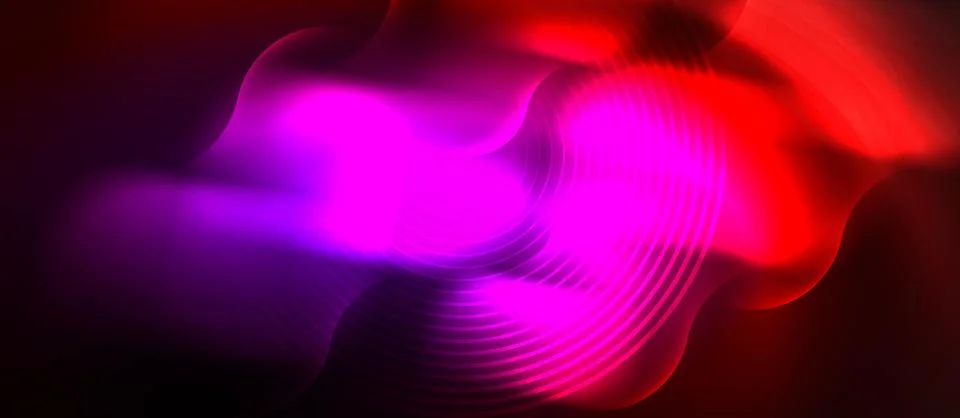 Neon magic light design. Vector Illustration For Wallpaper, Banner, Background Stock Illustration