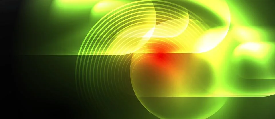 Neon magic light design. Vector Illustration For Wallpaper, Banner, Background Stock Illustration