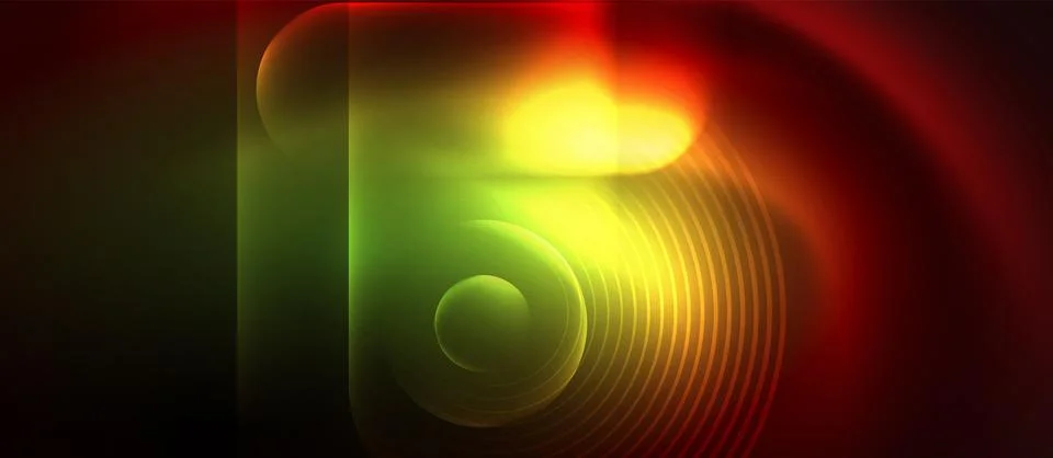 Neon magic light design. Vector Illustration For Wallpaper, Banner, Background Stock Illustration