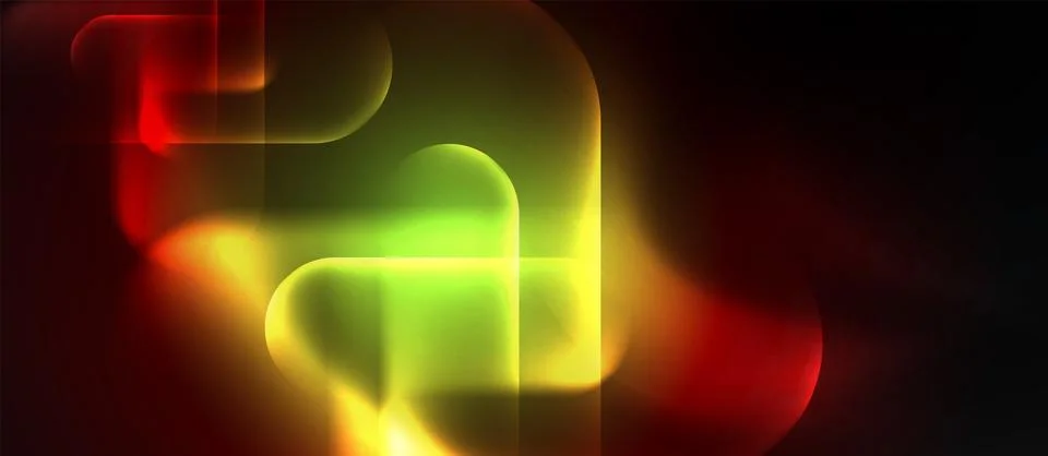 Neon magic light design. Vector Illustration For Wallpaper, Banner, Background Stock Illustration