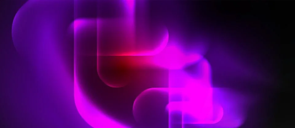 Neon magic light design. Vector Illustration For Wallpaper, Banner, Background Stock Illustration