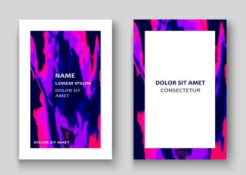 Neon marble texture explosion paint splatter artistic cover fram Stock Illustration