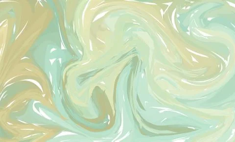 Neon marble texture. Vector Hand drawn artwork on water. Liquid paint pattern Stock Illustration