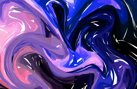 Neon marble texture. Vector Hand drawn artwork on water. Liquid paint pattern 스톡 일러스트