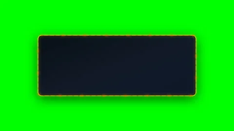 Neon marquee card bottom Green Screen Lower Third Stock Footage 345222494