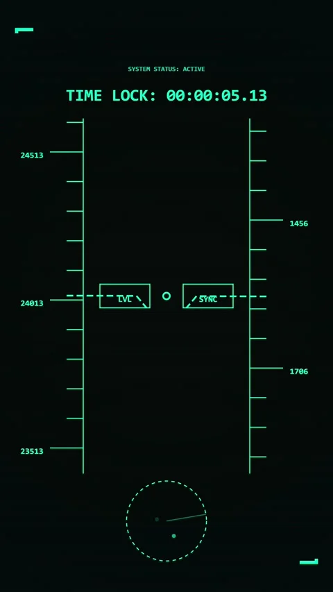 Neon Matrix Code Display Countdown Digital Clock Abstract Background Vídeos de archivo 344934895