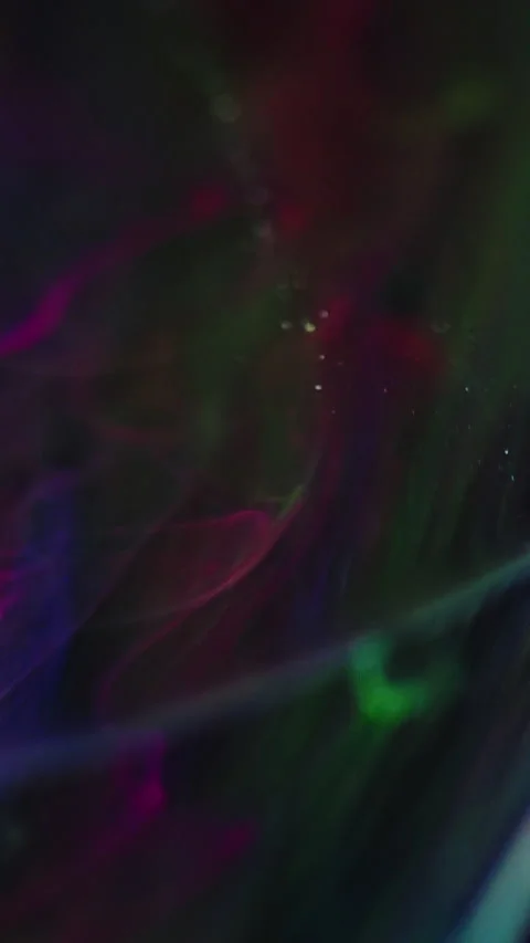 Neon mist texture paint water mix purple blue dark Stock Footage 274243473