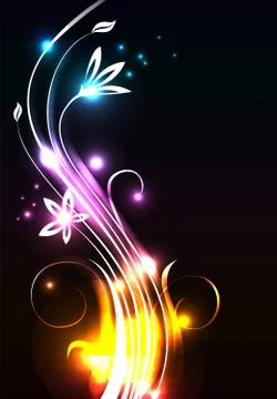 Neon modern background Stock Illustration