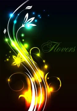 Neon modern background. Stock Illustration