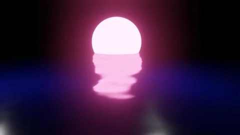 Neon moonlight Stock Footage 242042702