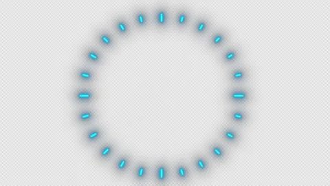 Neon multi-colored fireworks on a black screen. Festive motion graphics with Stock Footage 254113740