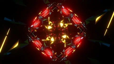 Neon multi-colored flickering lights discos. SP1309 Stock-Footage 160770025