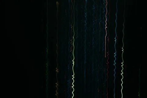 Neon multicolor lights waveform vertical lines Stock Photos