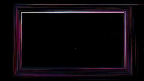 Neon multicolor rectangle border frame copy space text overlay seamless loo.. Stockbeeldmateriaal 339791540