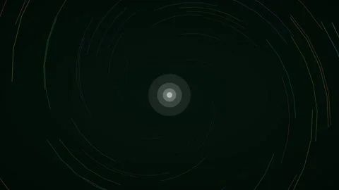 Neon multicolor spiral hyperspace hyperspace background on emerald dark Stock-Footage 342635232