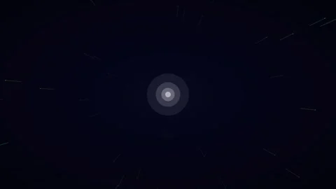 Neon multicolor trailing particles hyperspace background on indigo dark 스톡 동영상 342635351