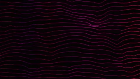 Neon multicolored wavy lines background Stock Footage 277973115