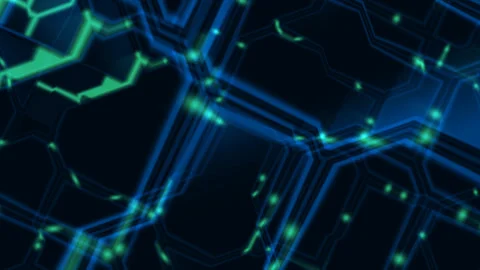 Neon Network Connection Video stock 294145345