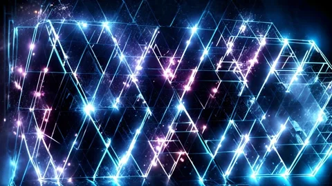 Neon network Stock Footage 285966596