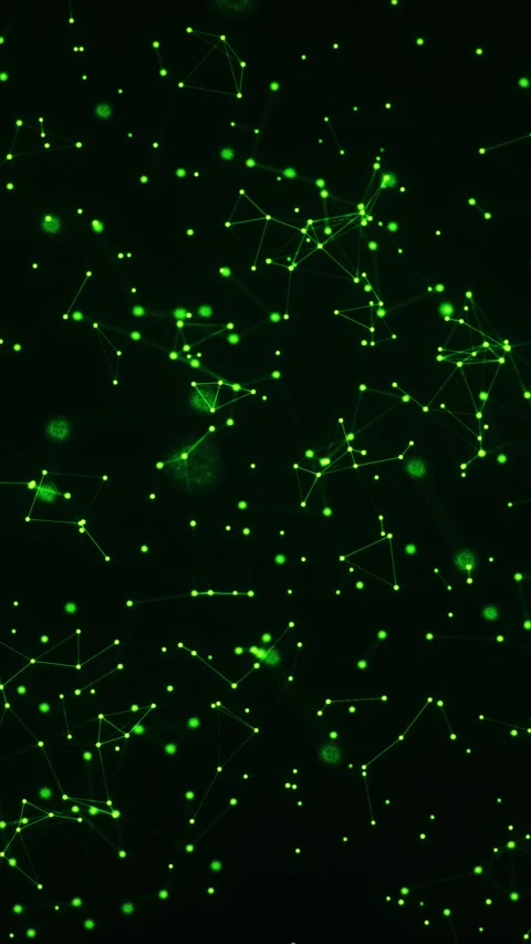 Neon Neural Links Stock Footage 312078101