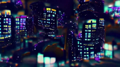 NEON NIGHT Background Loop Background Stock Footage 235410293