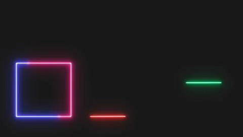 "Neon Nights: A Motion Graphics Display of Lower Third Designs and Title In.. Stock Illustration