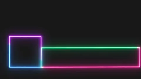 "Neon Nights: A Motion Graphics Display of Lower Third Designs and Title In.. Stock Illustration