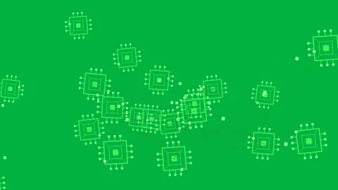 Neon nodes reacting to diamond pulse, shifting links and clustering, showing Vídeo Stock 329572759