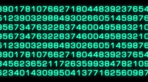 Neon number 1 Stock Footage 7754820