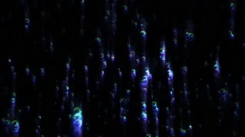 Neon number coding animated particle Видео 220583946