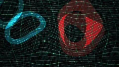 Neon Numbers on Black Background. Stock-Footage 335373118