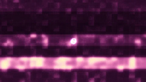 Neon opening long blooming purple flower time-lapse glitch noise background Stock Footage 95271753