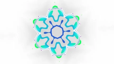 Neon optical illusion loop with cyan magenta circles and vertical lines Stock Footage 336507430