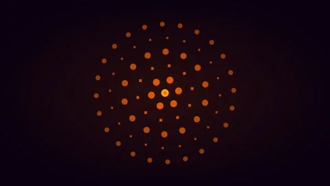 Neon orange mandala for geometric psychedelic visuals. Professional psychedelic 스톡 동영상 342624474