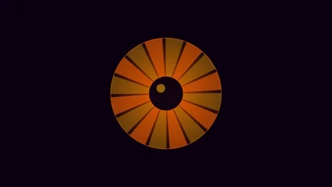 Neon orange psychedelic eye for third eye visuals. Professional psychedelic 스톡 동영상 342624284