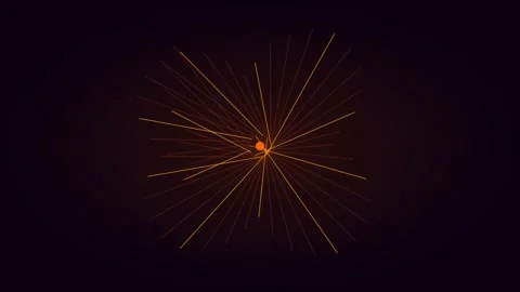 Neon orange spinning vortex for swirl effect visuals. Professional psychedelic 스톡 동영상 342624318