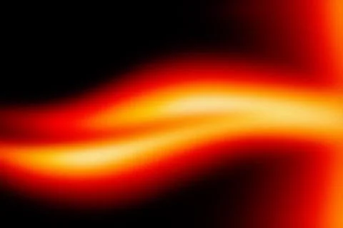 Neon Orange Wave Grainy Gradient Abstract Background Stock Illustration
