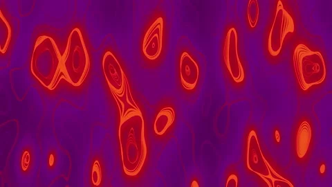 Neon organic loop wide screen abstract background orange sunset Stock Footage 200930150