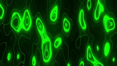 Neon organic loop wide screen abstract background green Stock Footage 200930217
