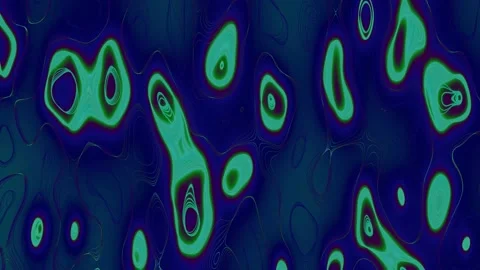 Neon organic loop wide screen abstract background deep ocean Stock Footage 200930252