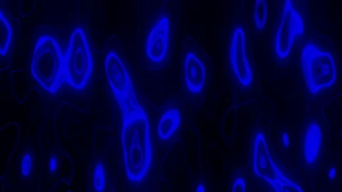 Neon organic loop wide screen abstract background blue Stock Footage 200930285