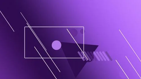 Neon-outline UI rectangle frames float with glowing dots and diagonal line .. 스톡 일러스트