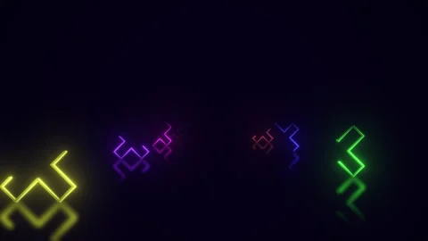 Neon Outlined Crosses Seamless Looping Background Stock Footage 297745834