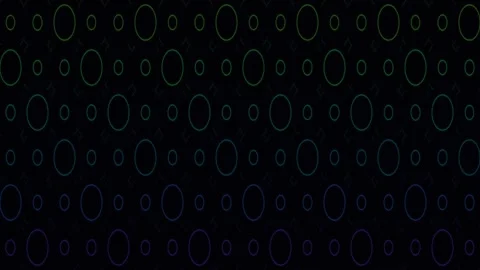 Neon Oval Ring Pattern Seamless Loop Stock Footage 342897360