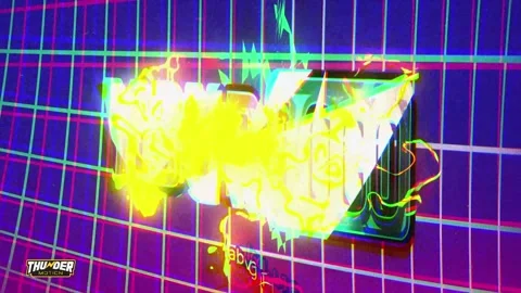 Neon Overdrive Logo Reveal Stockmateriaal After Effects