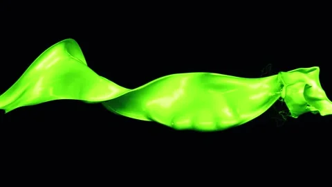 Neon paint splash on black background isolated vibrant flow liquid form Stock Footage 327520085