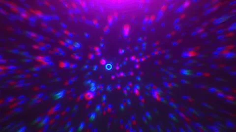 Neon Particle Circles Illustrazione stock