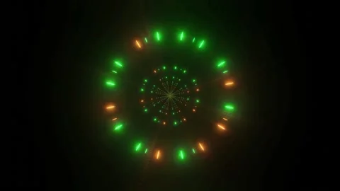 Neon particles 3d illustration motion design live wallpaper vj loop Stock Footage 160818194